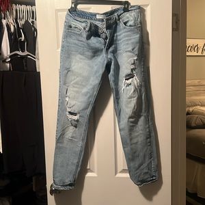Kancan Boyfriend mid rise distressed jeans